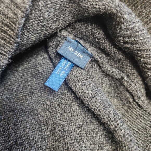 NWT Polo Ralph Lauren Mens 100% Lambswool V Neck Sweater SZ XXL Gray Pony Preppy - Picture 9 of 13